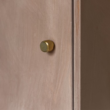 Kastknop Ribbel Satijn goud 20x25 mm