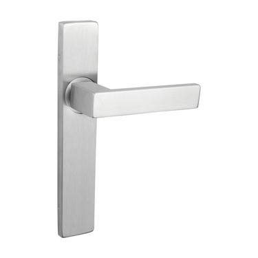 Imperio deurklink RVS met rechthoekig schild