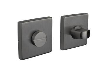 WC-sluiting Gun Metal PVD gecoat vierkant rozet