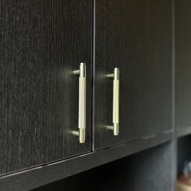 Handgreep Ribbel Mat goud 224 mm - Boorafstand 192 mm