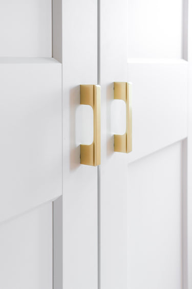 Handgreep Modern Mat goud 150 mm - Boorafstand 128 mm