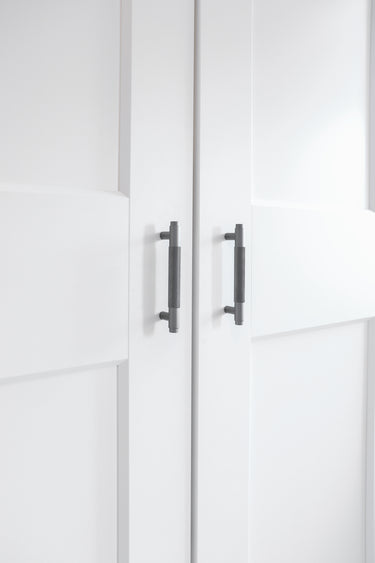 Handgreep Ribbel Antraciet 160 mm - Boorafstand 128 mm