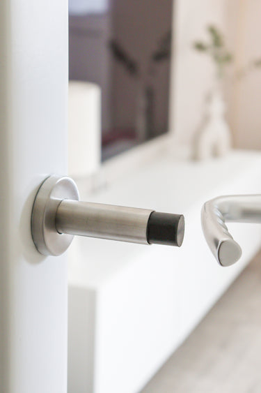 Deurstopper muur RVS 90 mm