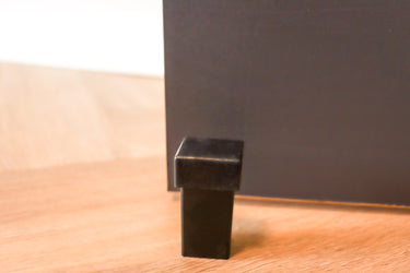 Deurstopper zwart vloer of wand montage 56 mm