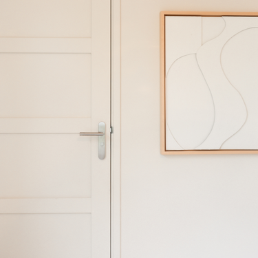 Mantua deurklink RVS op schild kopen