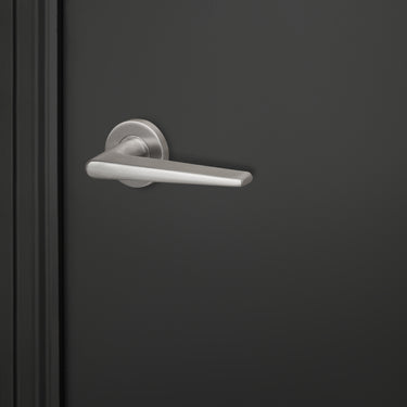 Modena deurklink RVS met rond rozet