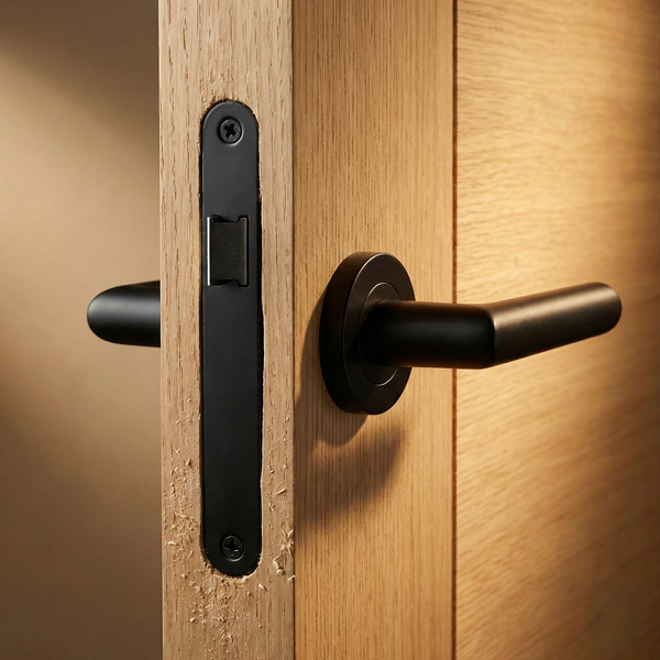 Loopslot met zwarte voorplaat