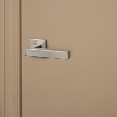 Viterbo deurklink RVS met vierkant rozet