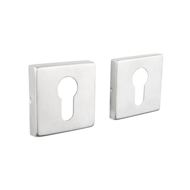 Cilinderrozetten RVS vierkant